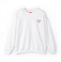 Love All Tennis Adult Embroidered Crewneck Sweatshirt
