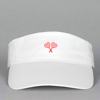 Love All Tennis Crossed Heart Women's Visor